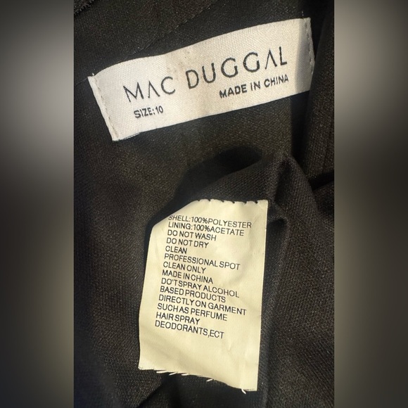 Mac Duggal Style 20529 NWT Strapless Ruffle Dress with Feather Embellishments - Picture 6 of 7